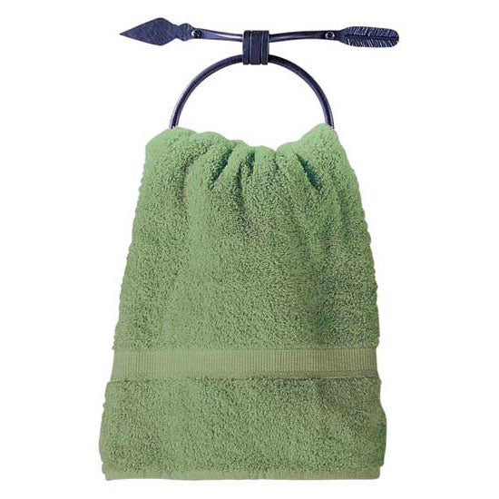 Quapaw Towel Ring-Iron Accents