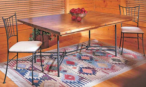Ranch Dining Table-Iron Accents