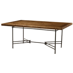 Ranch Dining Table-Iron Accents