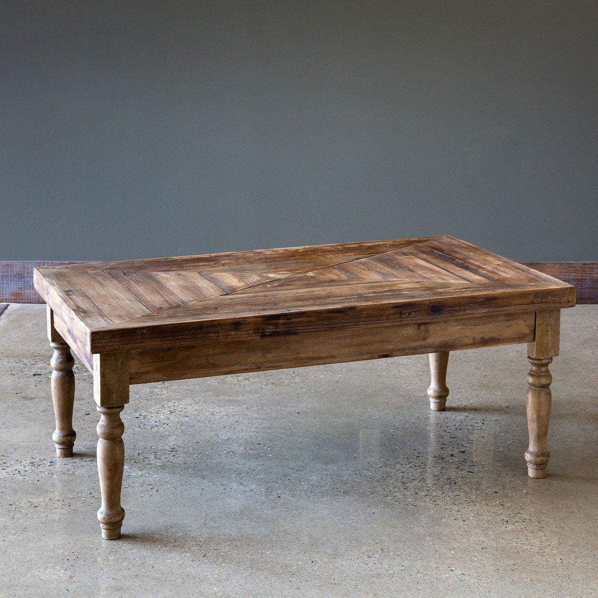 Reclaimed Wood Coffee Table-Furniture | Iron Accents