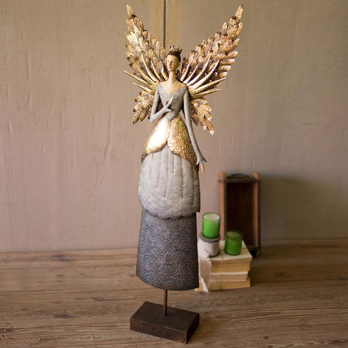Recycled Metal Angel-Holiday | Iron Accents