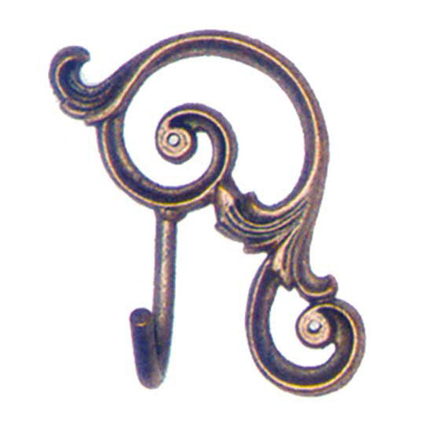 Regency Towel Hook-Iron Accents