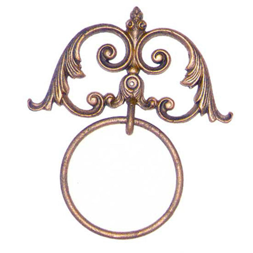 Regency Towel Ring-Iron Accents