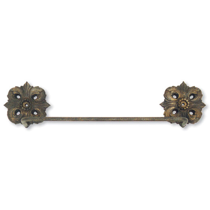 Rosette Towel Bars-Iron Accents