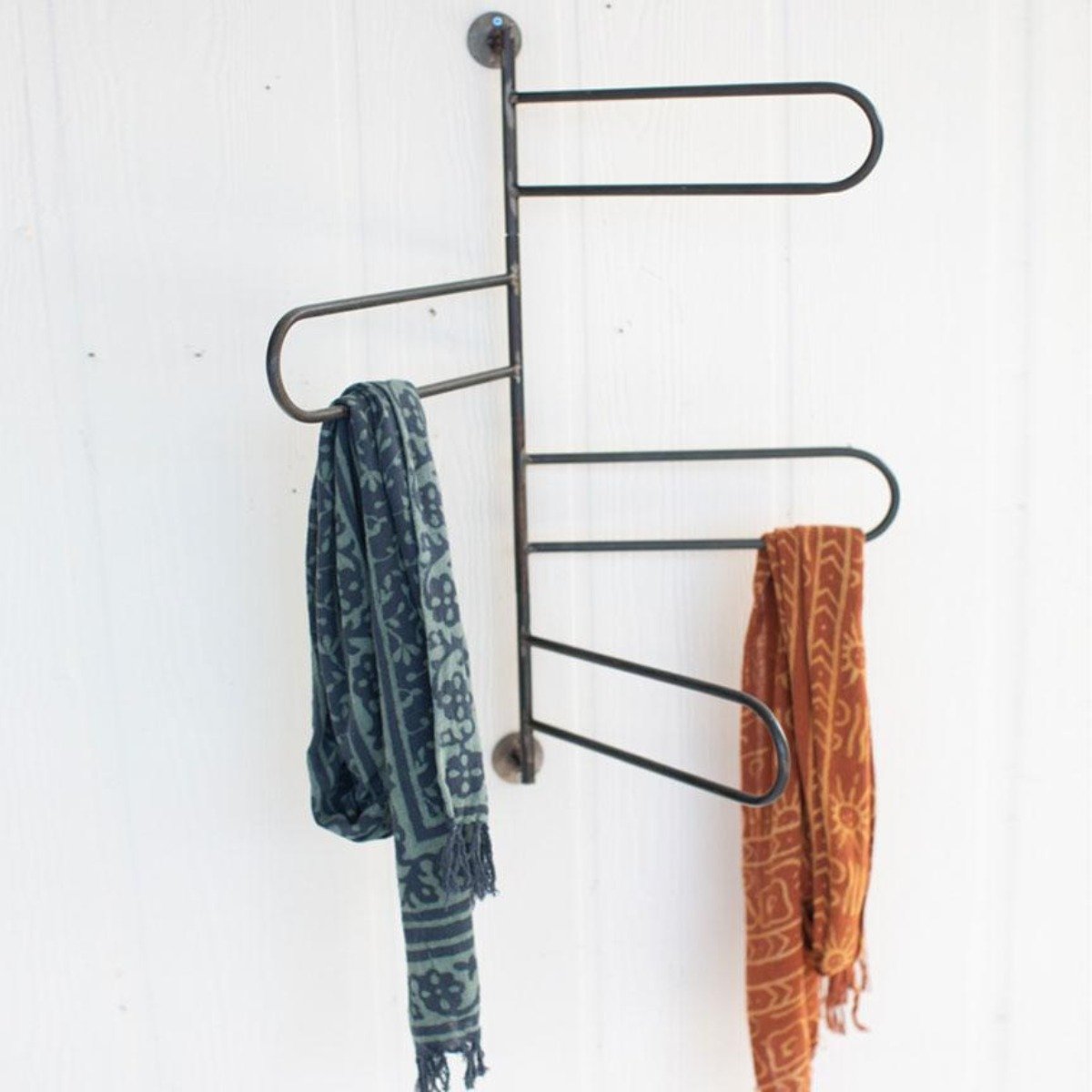 Rotating Wall Towel Rack-Wall | Iron Accents