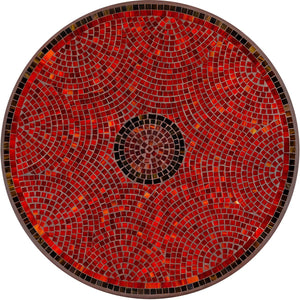Ruby Glass Mosaic Table Tops