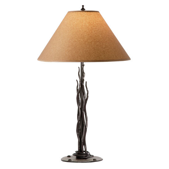 Rush Forged Iron Table Lamp-Iron Accents