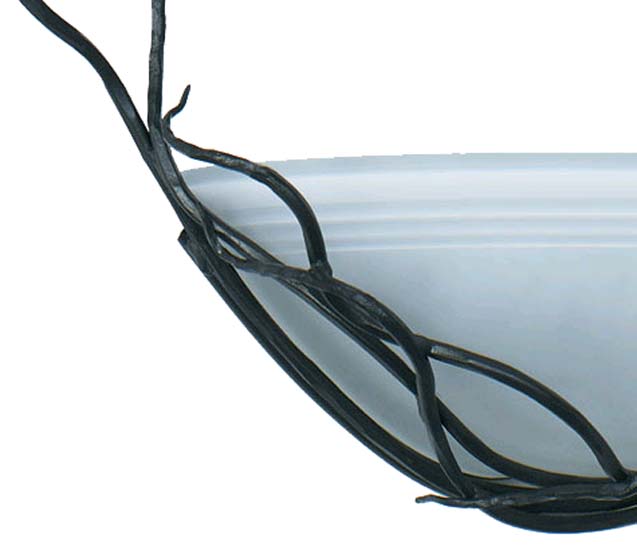 Rush Wall Sconce Left-Iron Accents