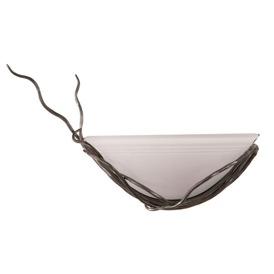 Rush Wall Sconce Left-Iron Accents