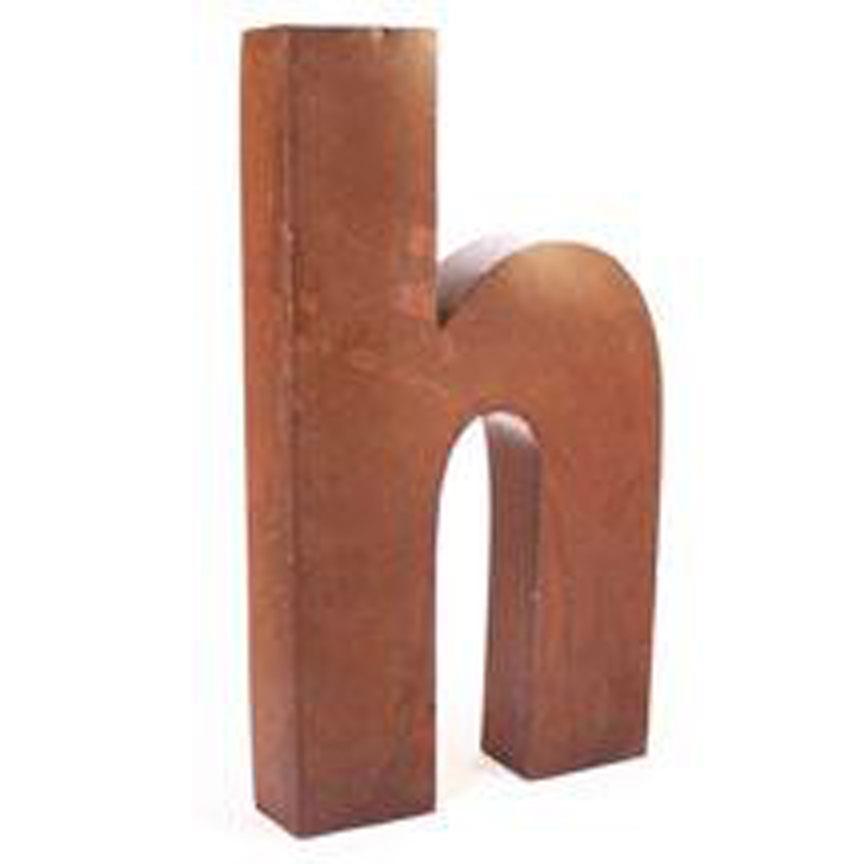 Rustic Metal Letter - h-Discontinued | Iron Accents