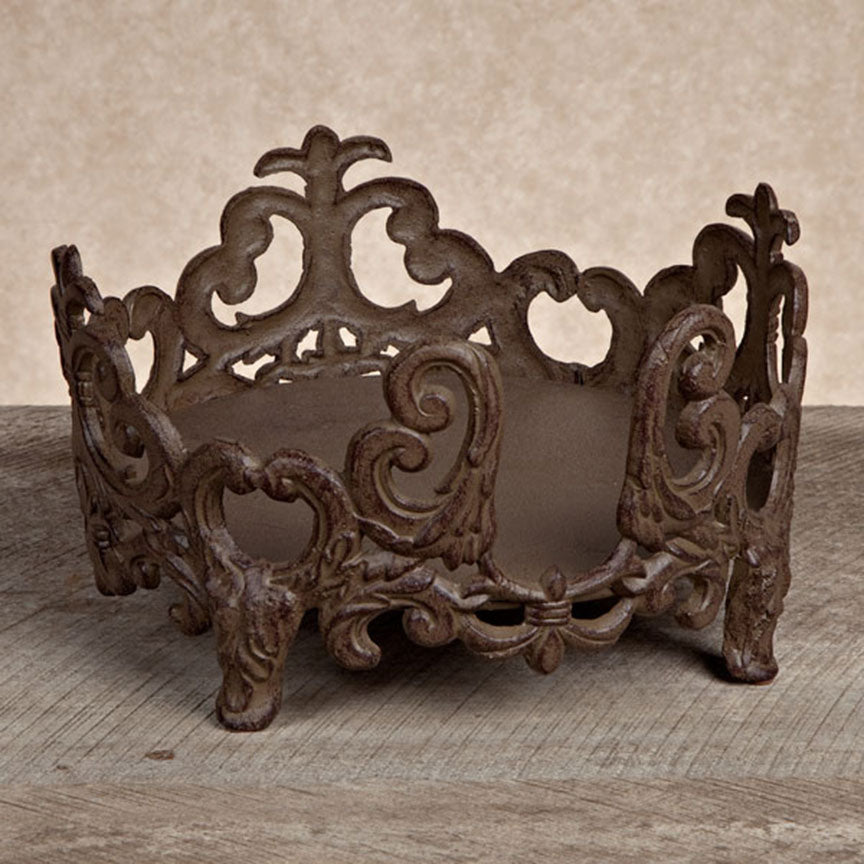 Salad Plate Holder-Iron Accents