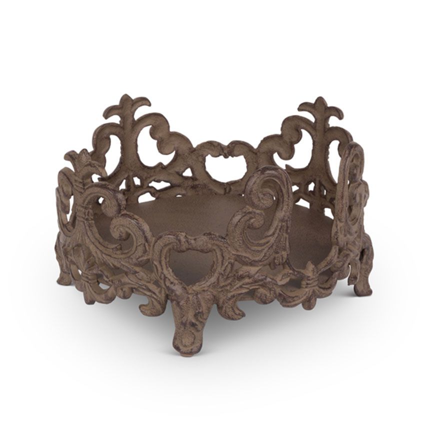 Salad Plate Holder-Iron Accents