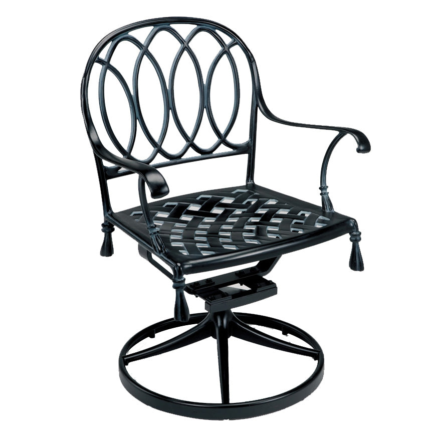San Lucas Swivel Chair (Set-2)-Iron Accents