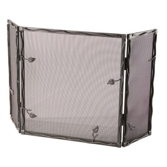 Sassafras Fire Screen-Iron Accents