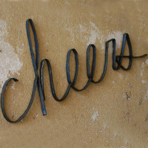 Scrap Iron Cheers Sign-Wall | Iron Accents