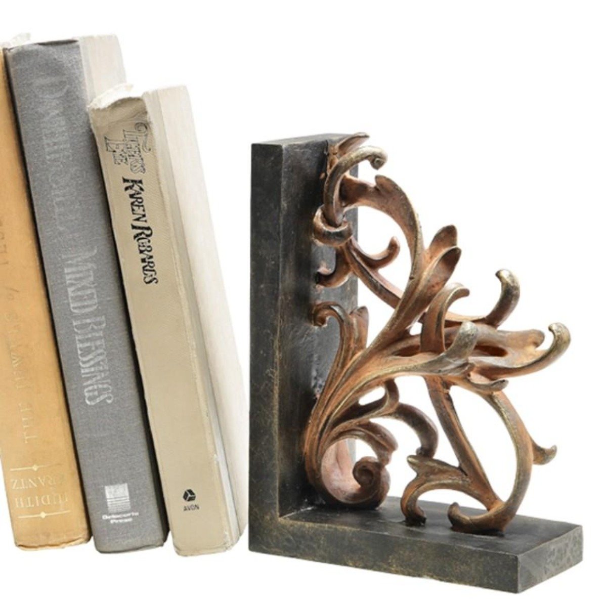 Scroll Bookends-Decor | Iron Accents