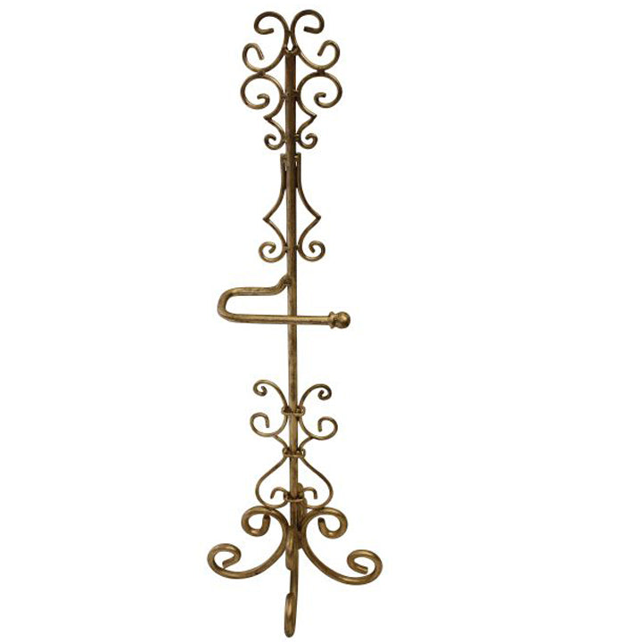 Scroll Design Tissue Holder-Iron Accents