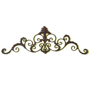 Scroll Leaf Wall Frieze-Iron Accents