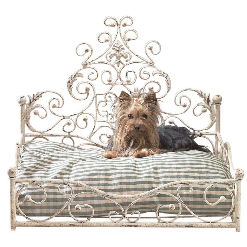 Scroll Pet Bed - Old World-Iron Accents