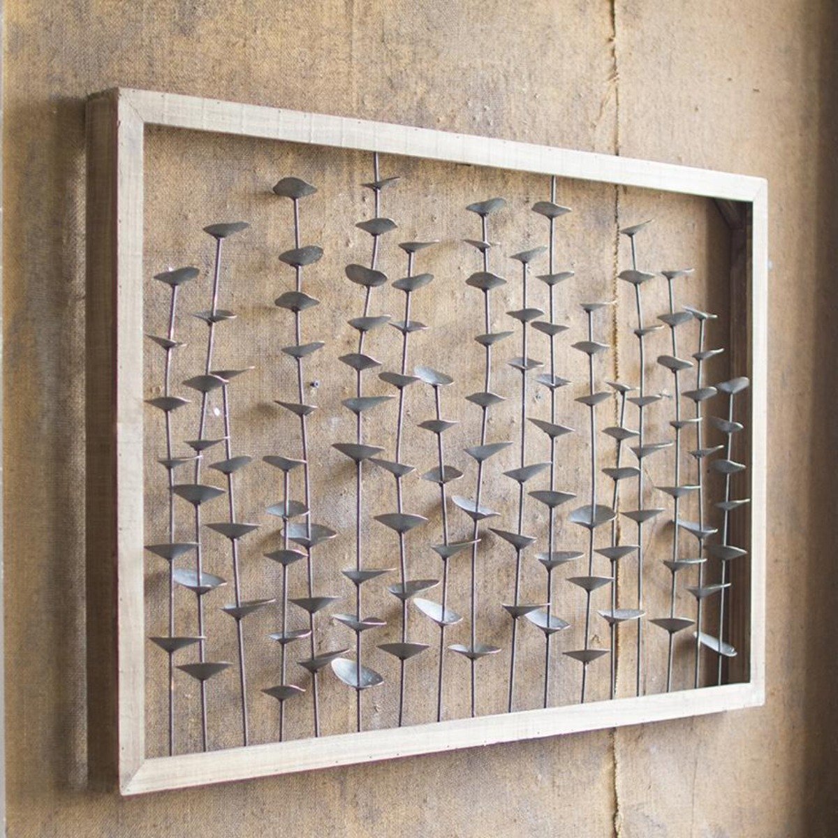 Sculptured Leaves Wall Hanging-Wall | Iron Accents