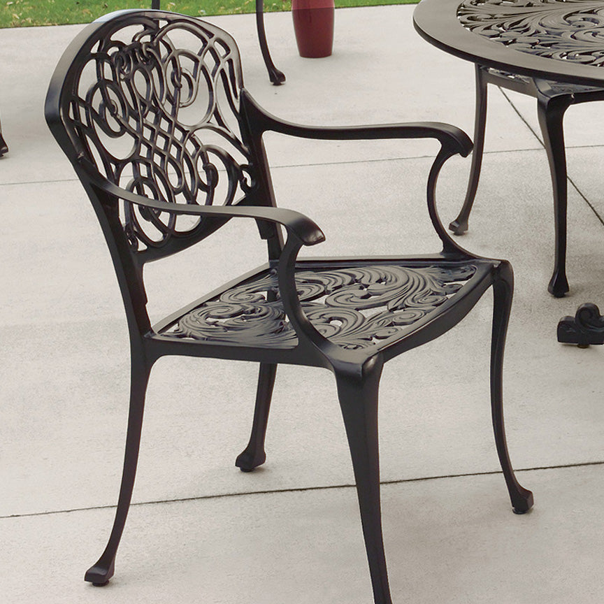 Sea Island Patio Chair (Set-2)-Iron Accents
