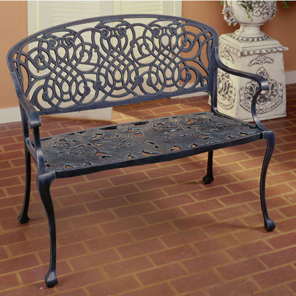 Sea Island Settee-Iron Accents