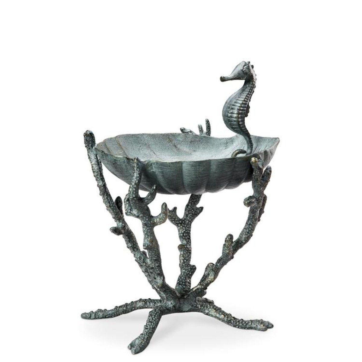 Seahorse Birdbath / Birdfeeder-Garden | Iron Accents