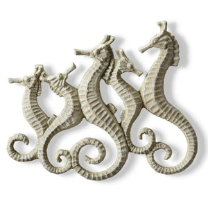 Seahorse Family Wall Hanging-Wall | Iron Accents