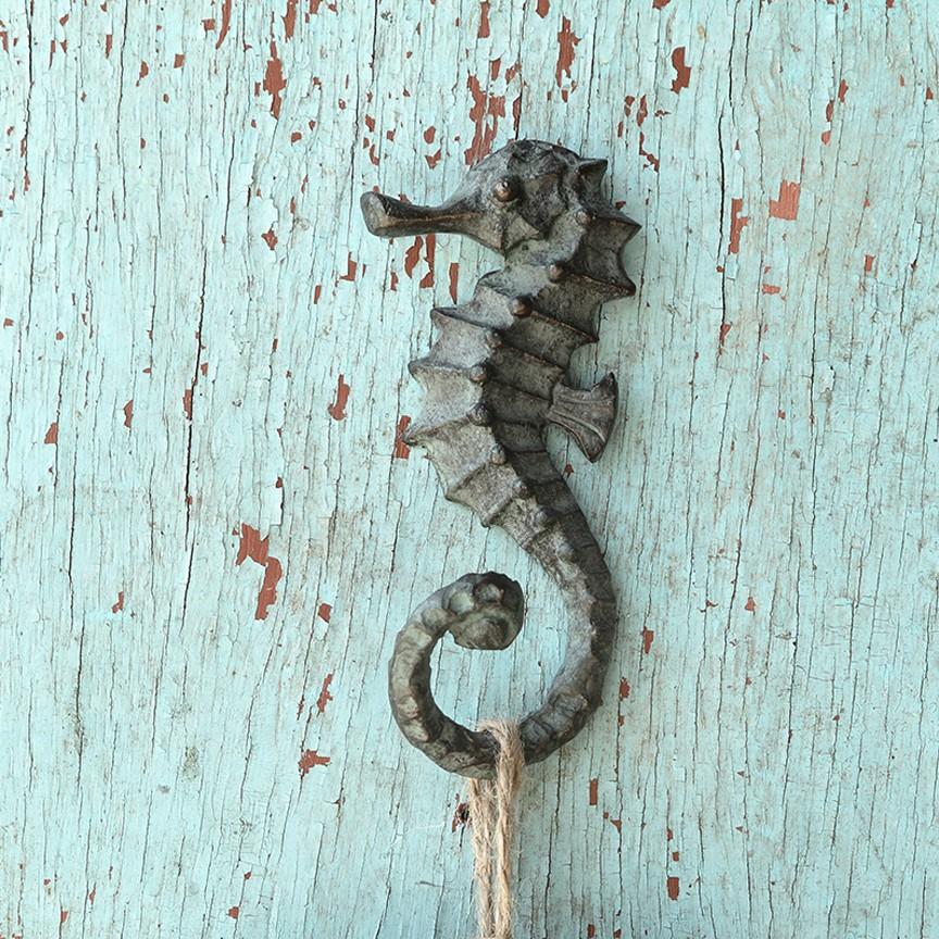 Seahorse Hook (Pack-2)-Wall | Iron Accents
