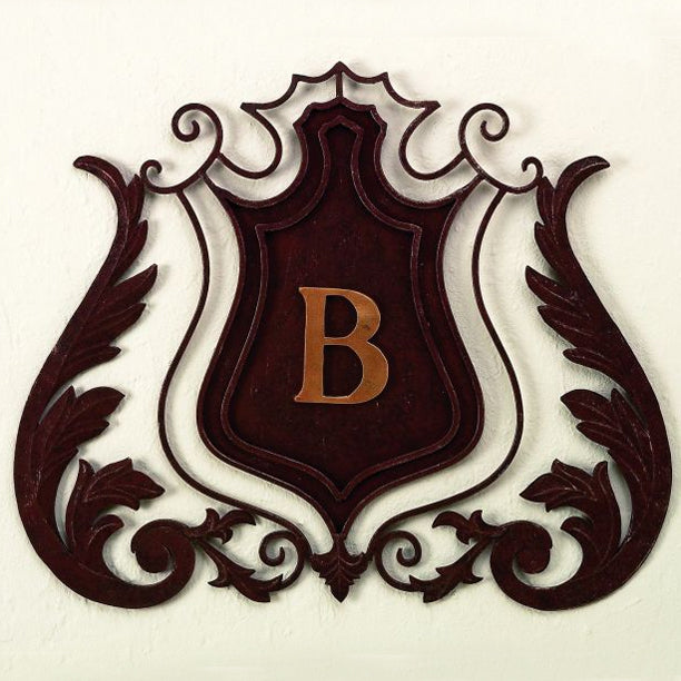 Shield Monogram Wall Grill-Iron Accents
