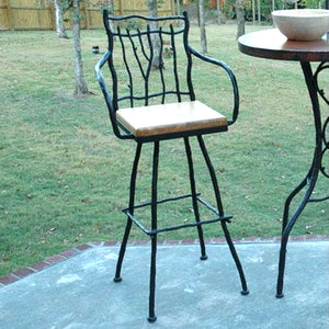 South Fork Bar Stool - Large-Iron Accents