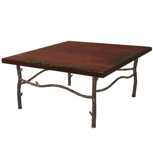 South Fork Coffee Table / Base -36x36-Iron Accents