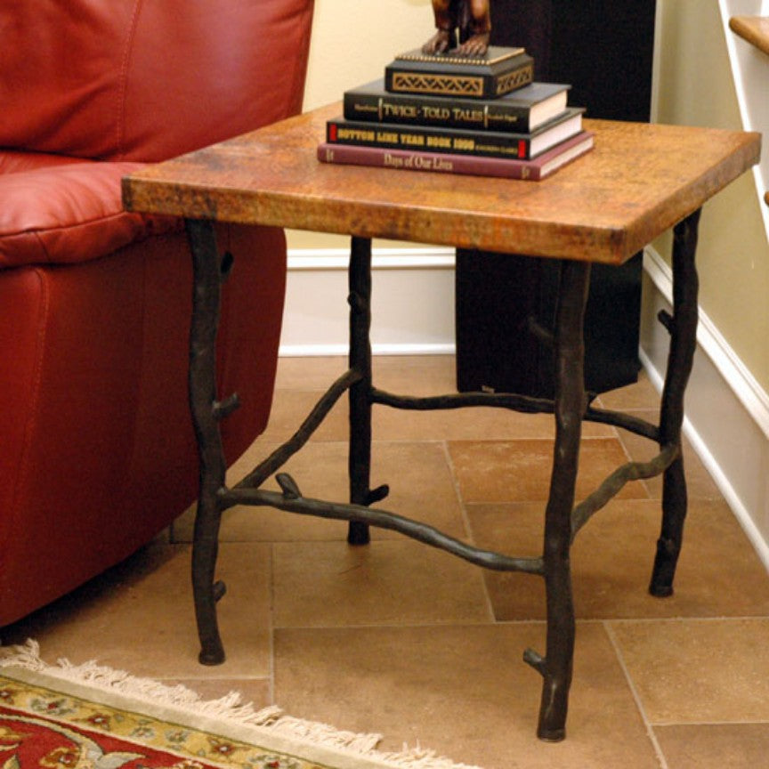 South Fork End Table / Base -24x24-Iron Accents