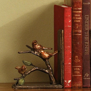 Sparrow Bookends (Pair)-Decor | Iron Accents
