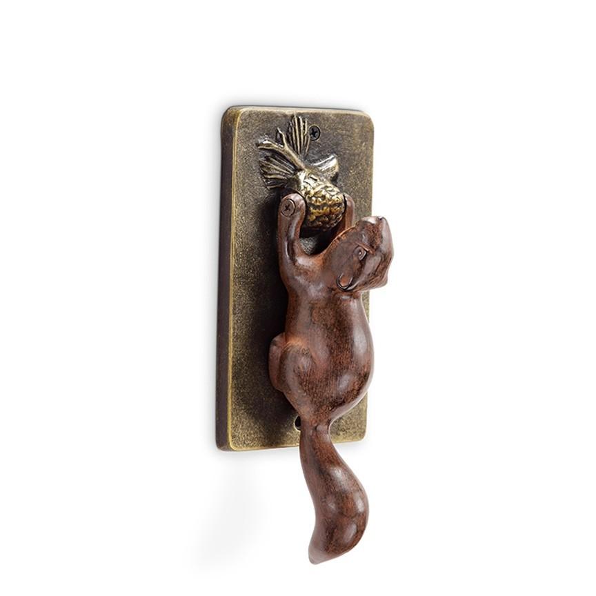 Squirrel Doorknocker-Garden | Iron Accents