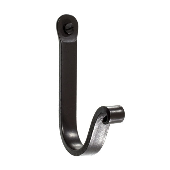Forged Wrought Iron Hook - Standard - Iron Accents