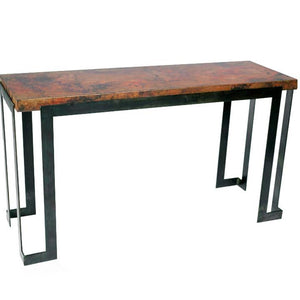 Steel Strap Console Table or Base for 56x18 Top-Iron Accents