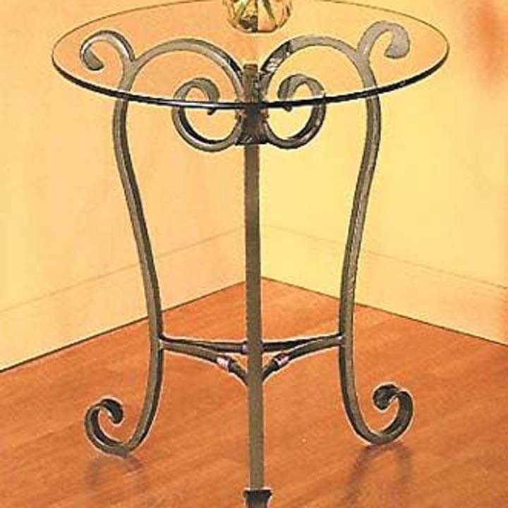 Stratford Occasional Table-Iron Accents