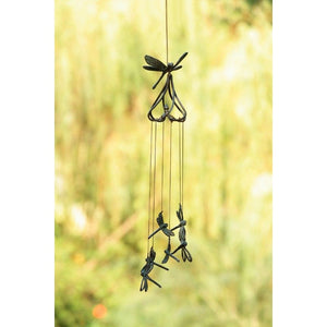 Stylized Dragonfly Wind Chime-Iron Accents