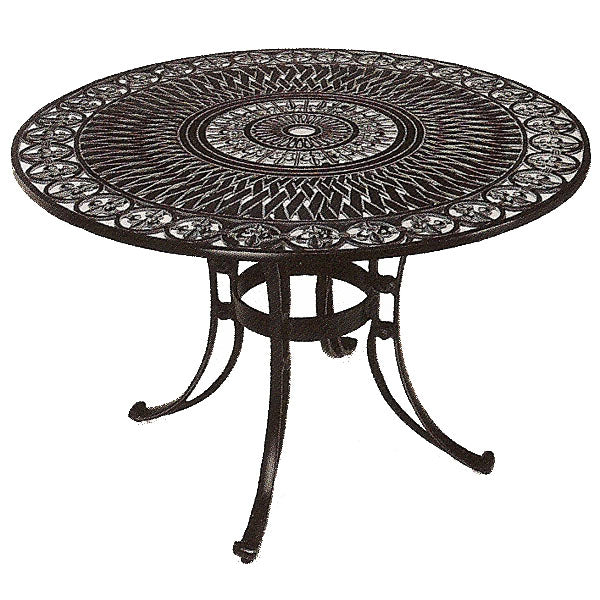 42" Starburst Patio Table-Iron Accents