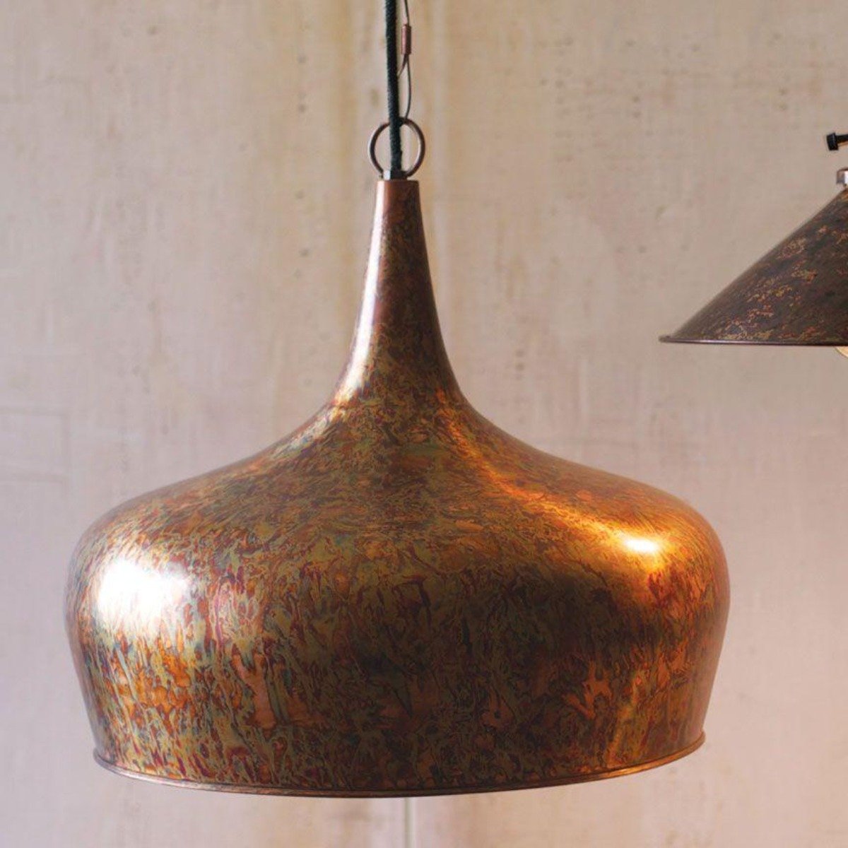 Tear Drop Pendant Lamp-Lighting | Iron Accents