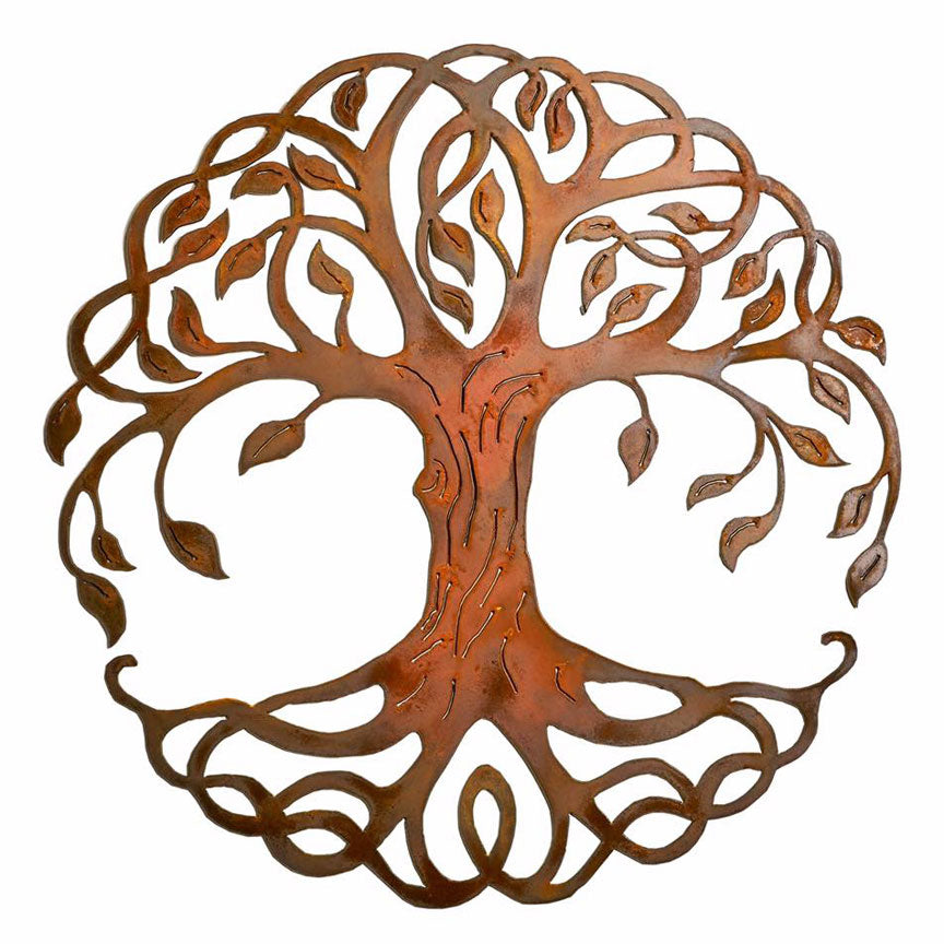 Tree of Life Metal Wall Art - Roots-Iron Accents