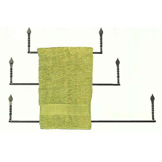 Tulip Twist Towel Bars-Iron Accents