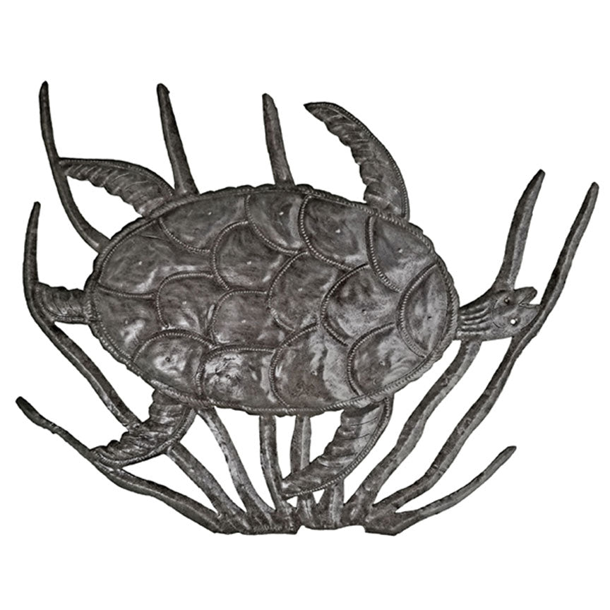 Reclaimed Steel Turtle Decor-Iron Accents