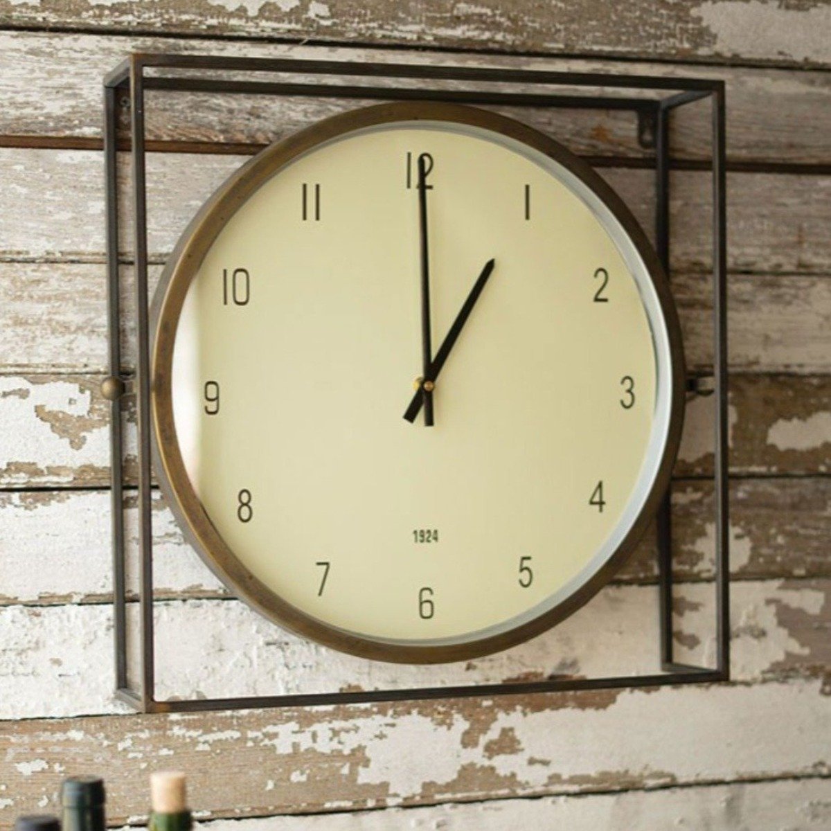 Urban Home Wall Clock-Wall | Iron Accents