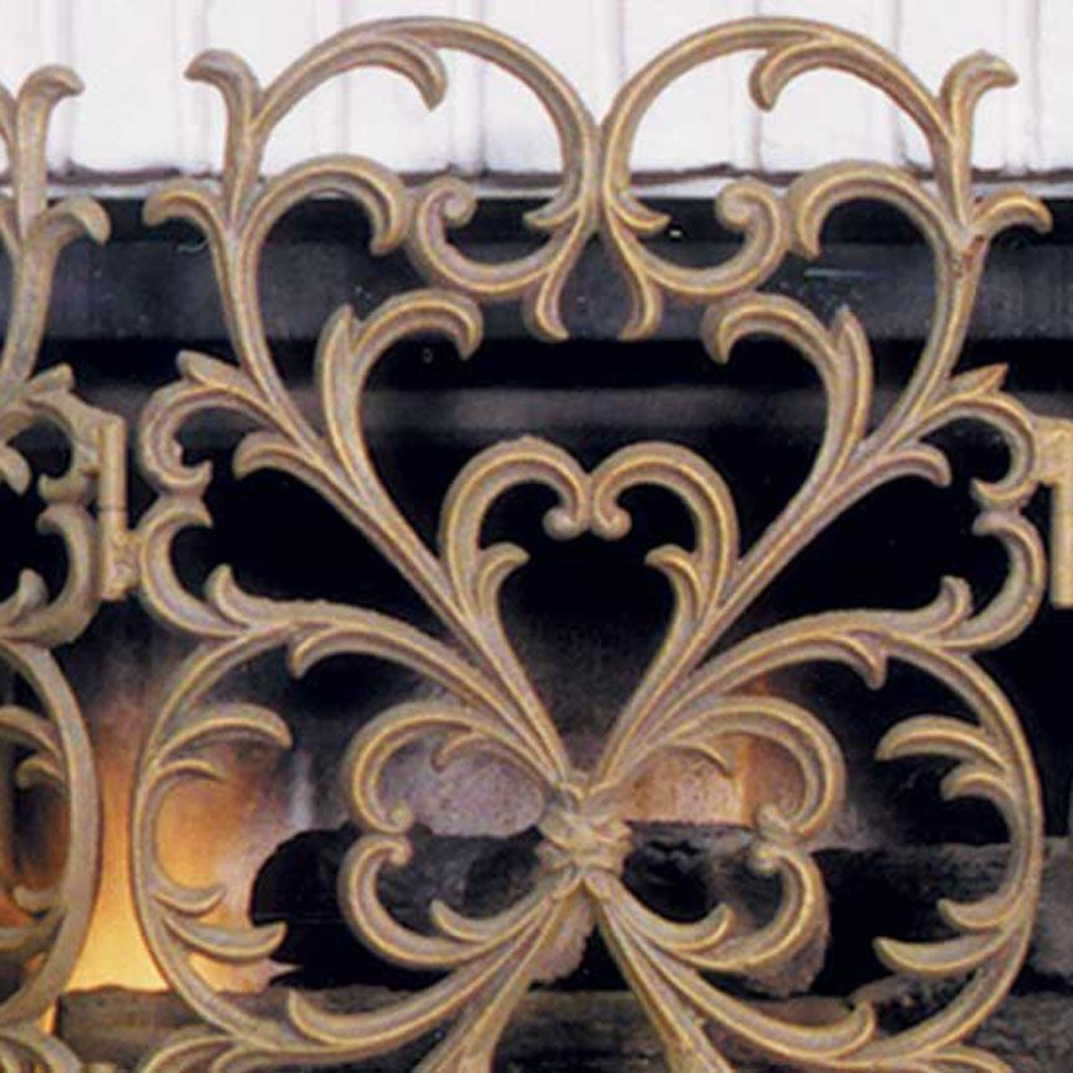 Valante Fireplace Screen-Iron Accents