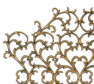 Valante French Fireplace Screen-Iron Accents