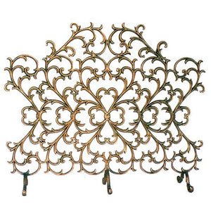 Valante French Fireplace Screen-Iron Accents