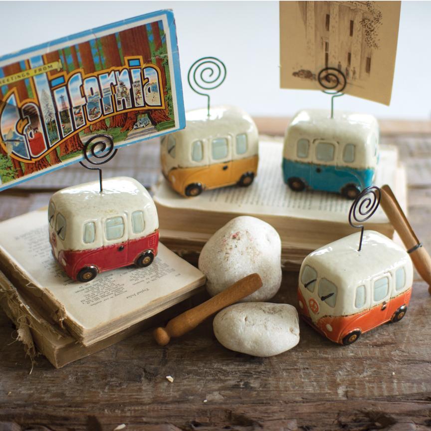 Van Place Card Holder (Set-4)-Discontinued | Iron Accents