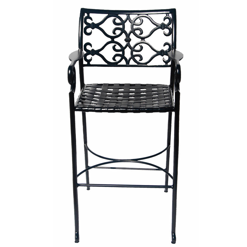 Veracruz Barstool (Set-2)-Iron Accents